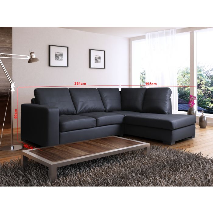 Small leather deals l shaped couch