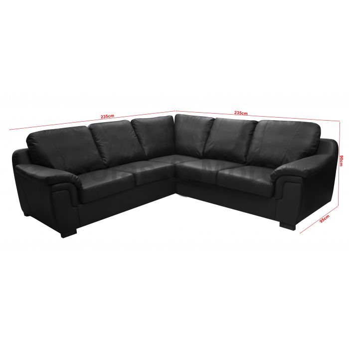 Black sales faux sofa