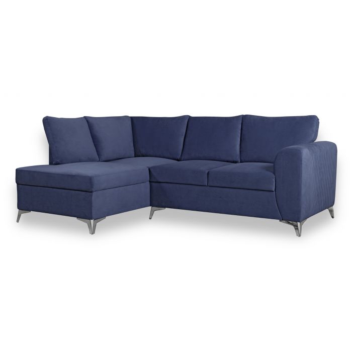 Blue fabric sectional outlet sofa