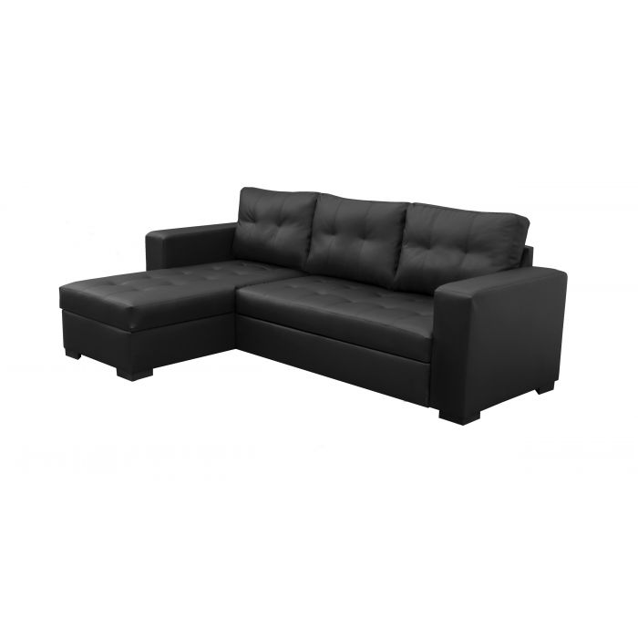 Small leather corner sofa shop bed