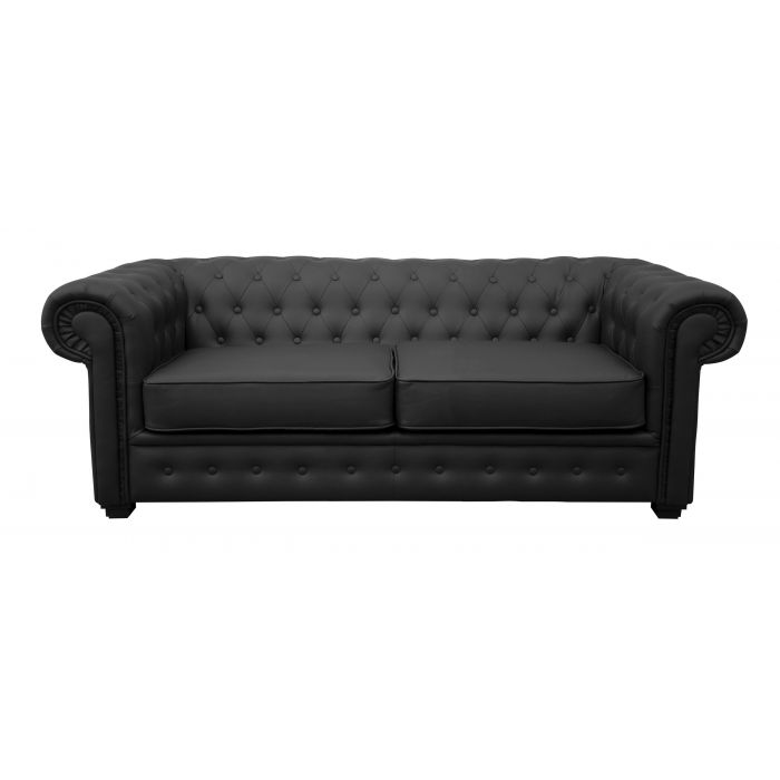 Venus 2 Seater Faux Leather Sofa Bed, How To Make Tufted Leather Sofa Bed