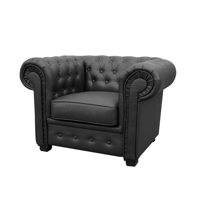Faux leather chesterfield chair new arrivals