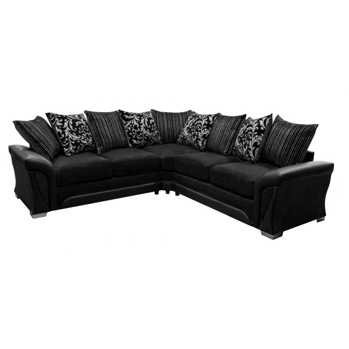 Dfs black discount fabric sofa