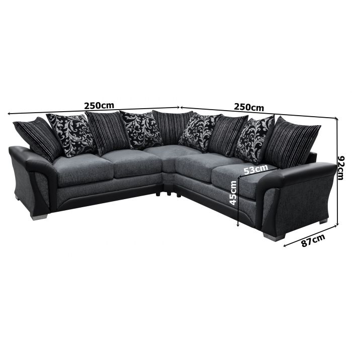 White fabric hot sale corner sofa