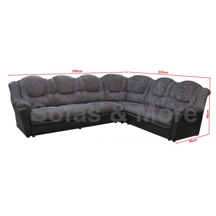 Black cheap chenille sofa