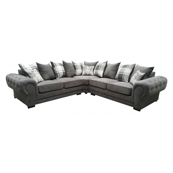 Verona fabric corner sofa deals