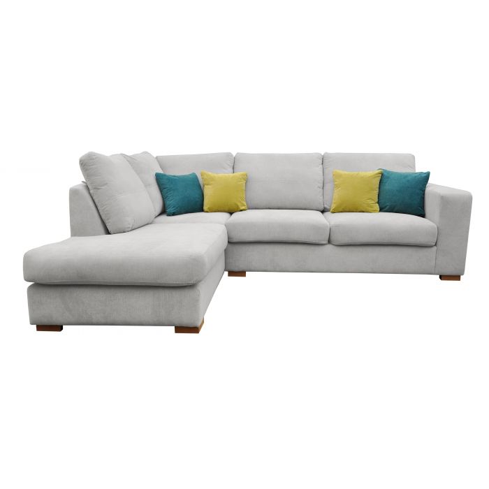 Grey soft corner sofa discount