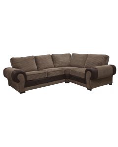 TANGO Fabric Corner Sofa Brown Right