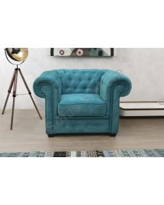 Chesterfield Style Armchair Velour