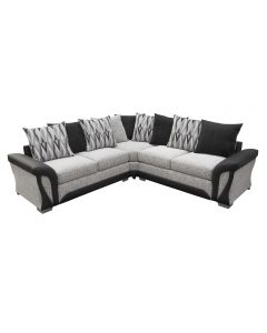 New Shannon Corner Sofa Fabric Faux Leaher