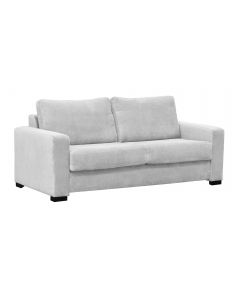 MEMPHIS 3 SEATER SOFA BED VELOUR FABRIC LIGHT GREY