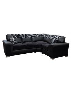 Symphony Corner Sofa Right Black 