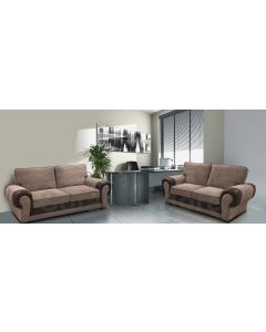 Tango Fabric Sofa Set 3+2 Brown