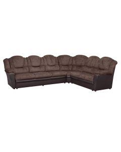 Vegas Corner Sofa in Fabric, Chenille chocolate