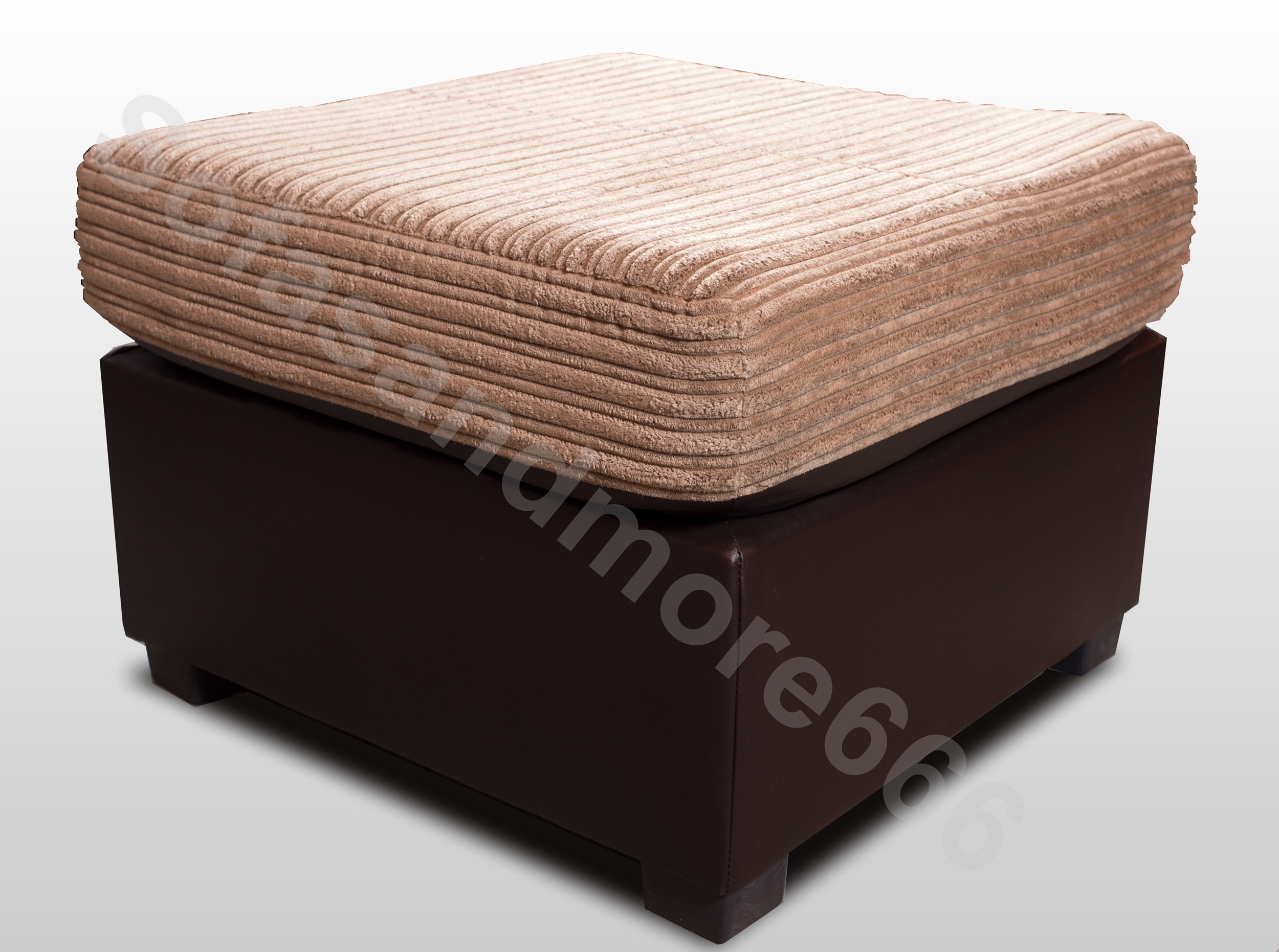 Brown discount cord footstool